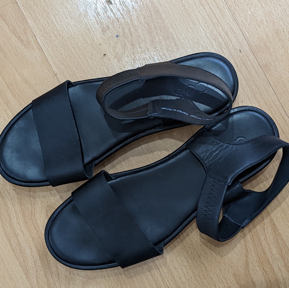 COS Black Platform Leather Sandals - Picture 5 of 7